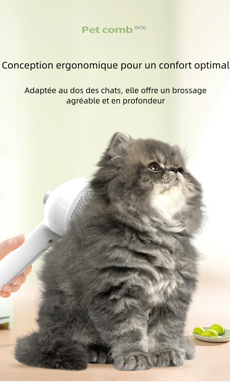 Brosse à Vaporisateur pour  Chats et Chiens