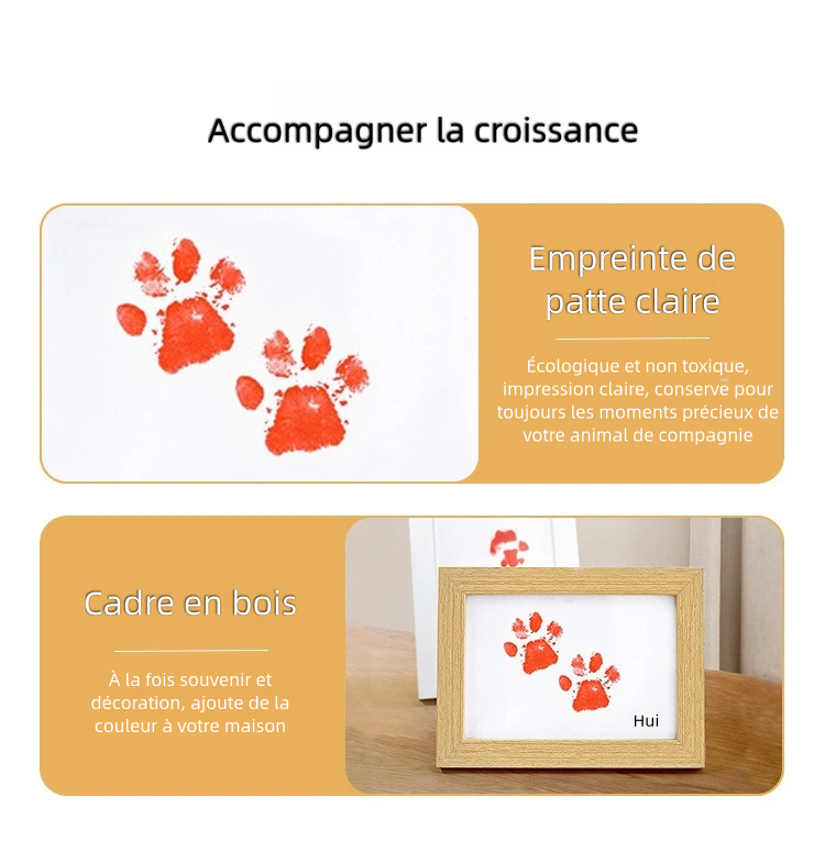 DIY Kit de Cadre d'Empreinte de Patte