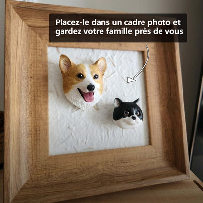 Figurine magnétique personnalisée tête d’animal