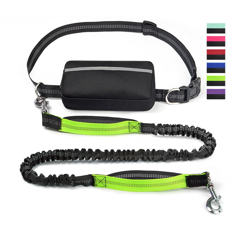 Ensemble de Laisse de Course Réfléchissante pour Chiens avec Ceinture